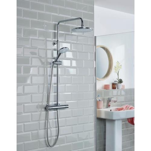 Bristan Buzz2 Adjustable Rigid Riser Diverter Bar Shower BUZ2 SHXDIVCTFF C